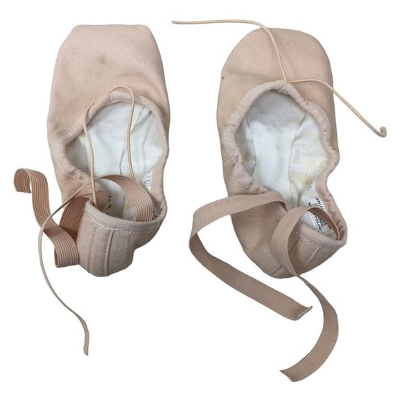 BLOCH Pump BL277L Pink Canvas Ballet Slipper 025A - Picture 1 of 6